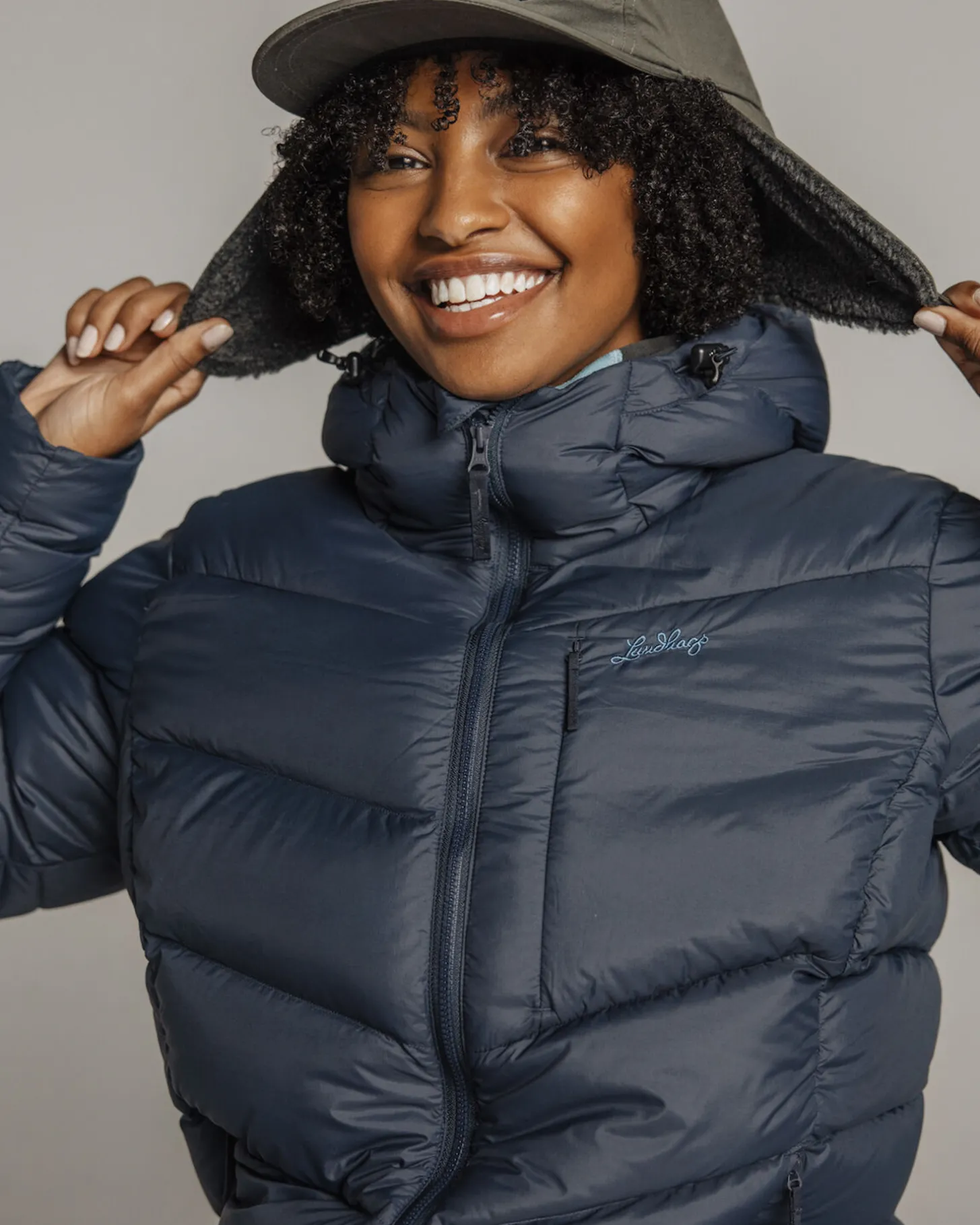 Lundhags Fulu Down Hooded Jacket W Deep Blue Cheap