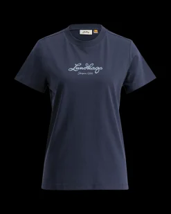 Lundhags Järpen Logo T-shirt W Deep Blue New