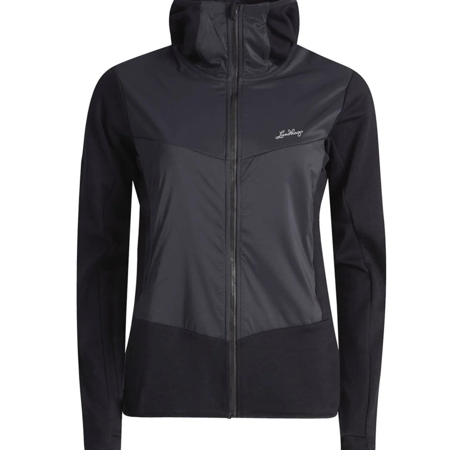 Lundhags Padje Merino Block Hoodie W Black Best Sale