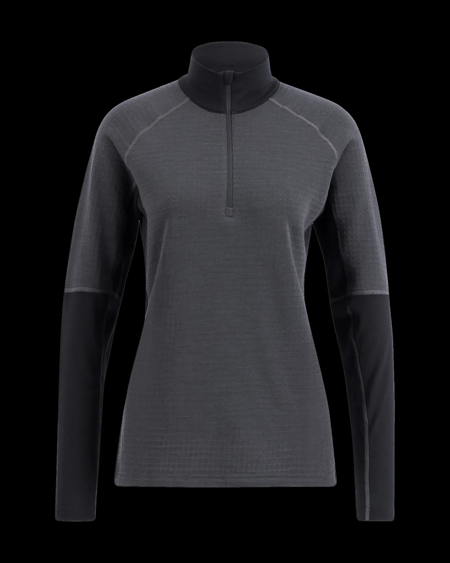 Lundhags Prime Merino Half Zip W Charcoal/Black Discount