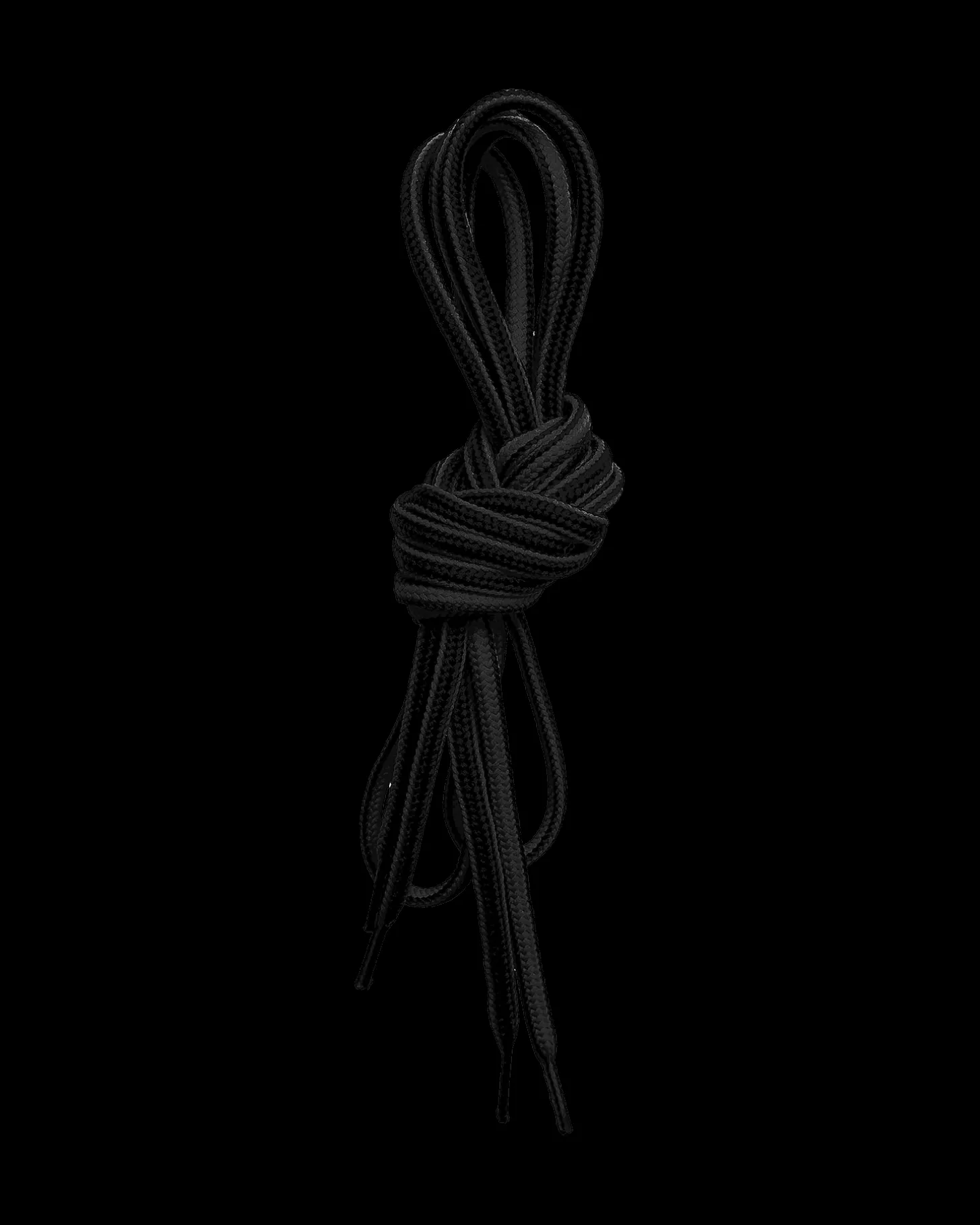 Lundhags Round Shoe Laces 130cm Black Shop