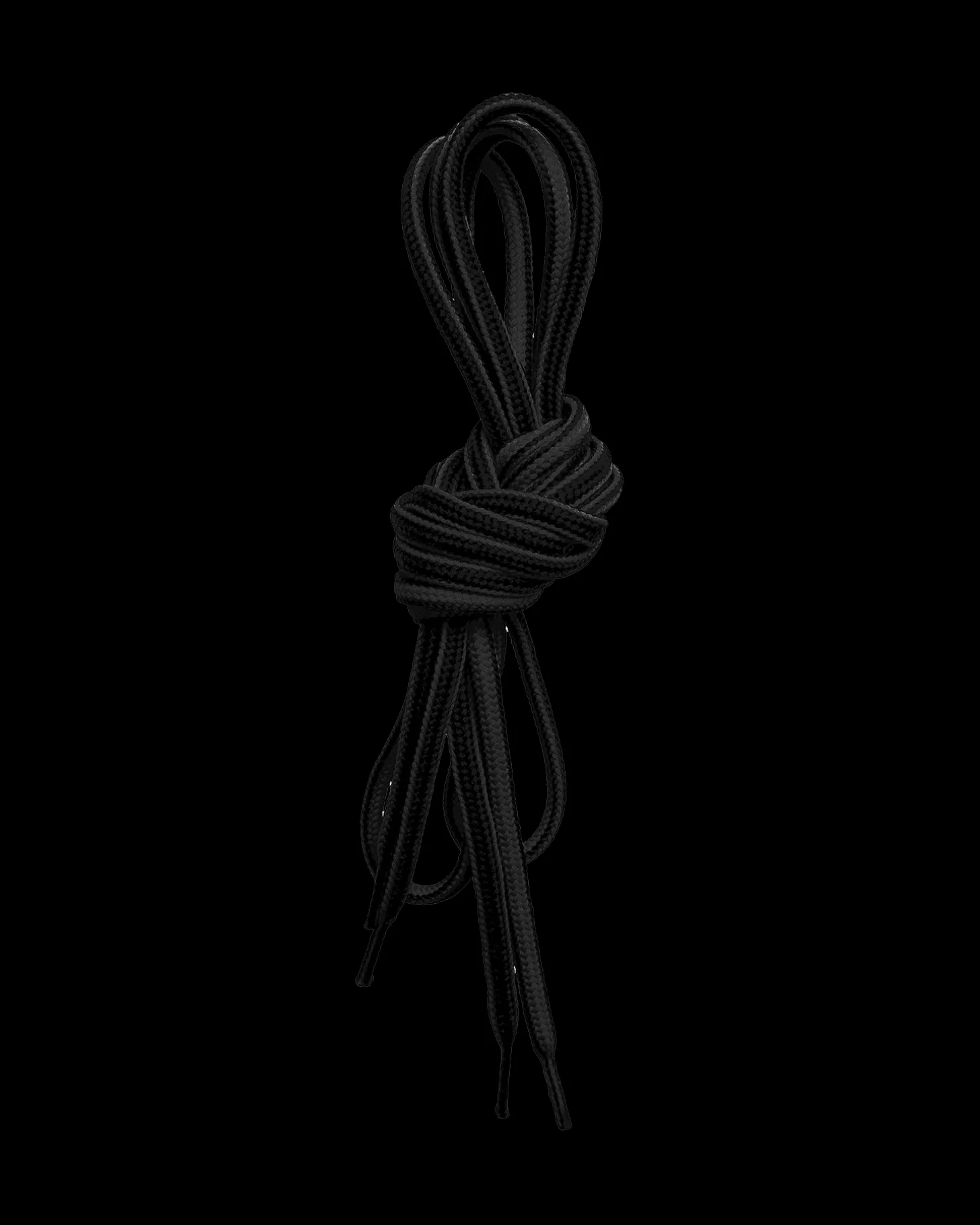 Lundhags Round Shoe Laces 150cm Black Cheap