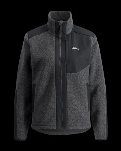 Lundhags Saruk Wool Pile Mid Full Zip W Charcoal Shop