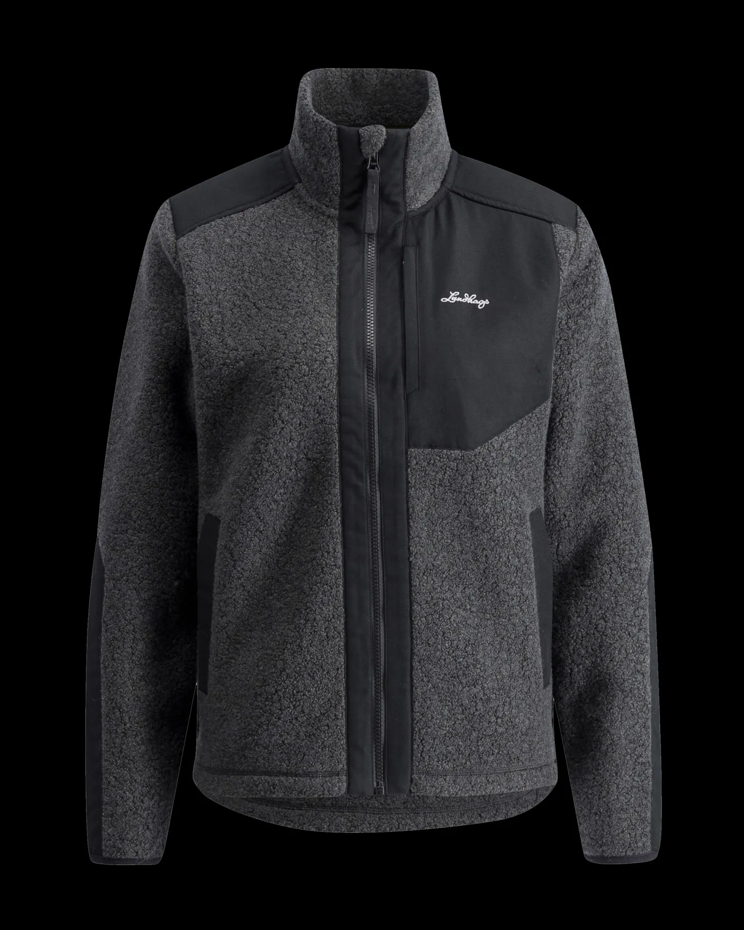 Lundhags Saruk Wool Pile Mid Full Zip W Charcoal Shop